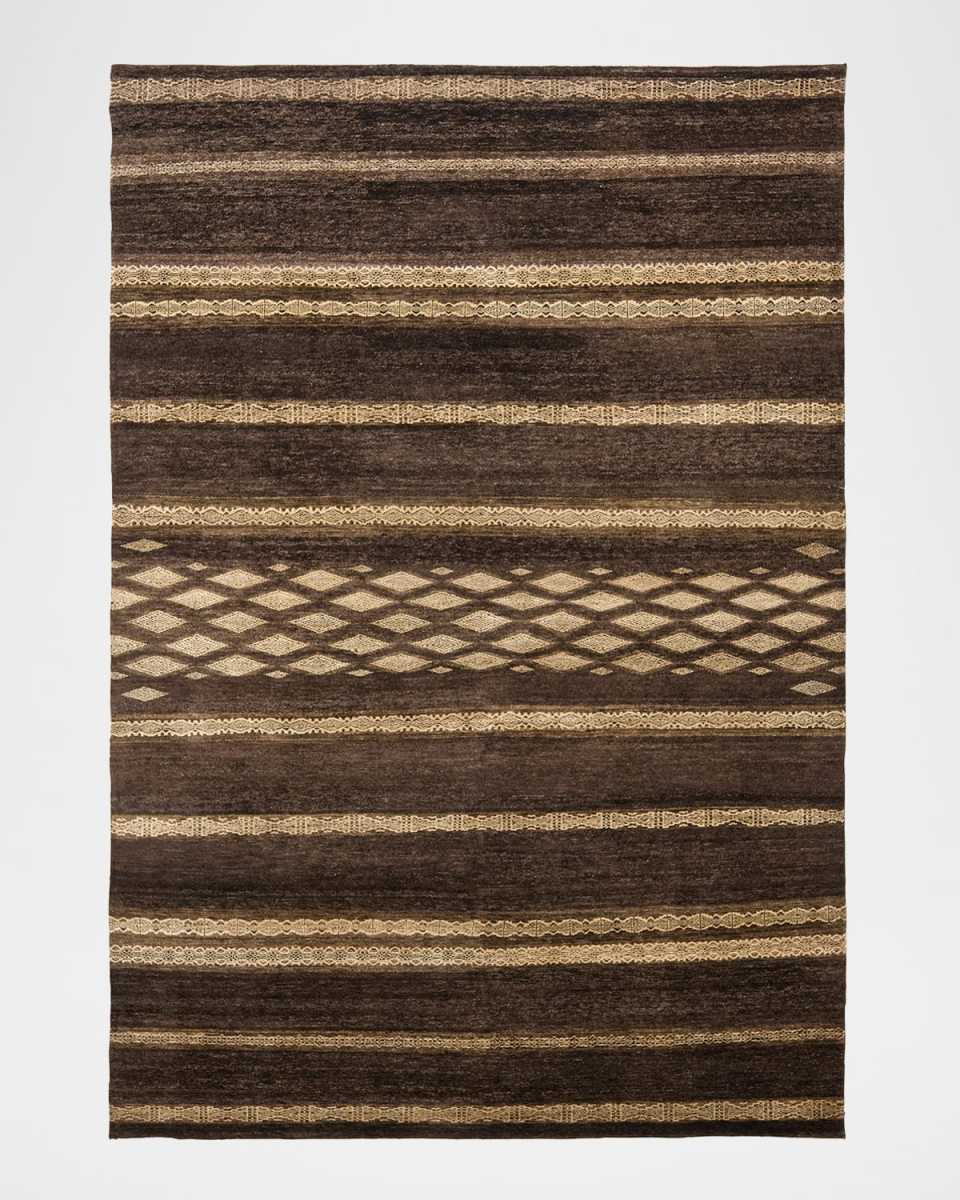 Nairobi Stripe Hand-Knotted Rug, 6' x 9'